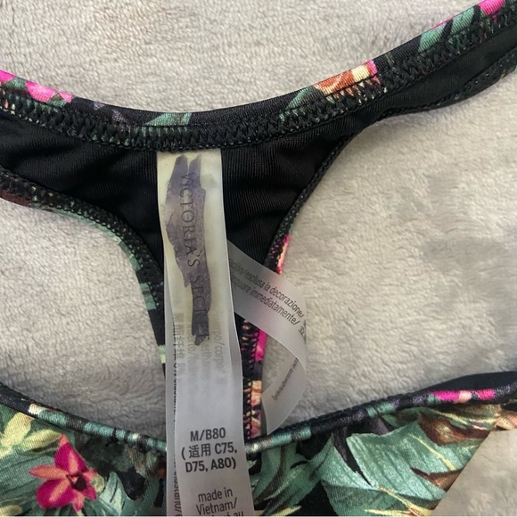 NEW Victoria’s Secret Floral Shine Strap Wicked Push Up thong Bikini 4745 - Picture 10 of 13